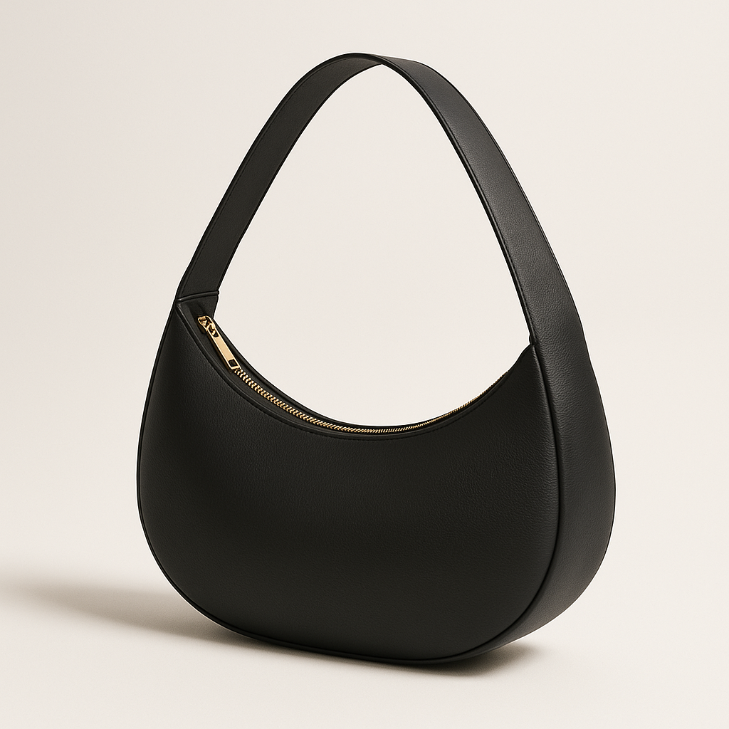 Ivy Crescent Leather Bag