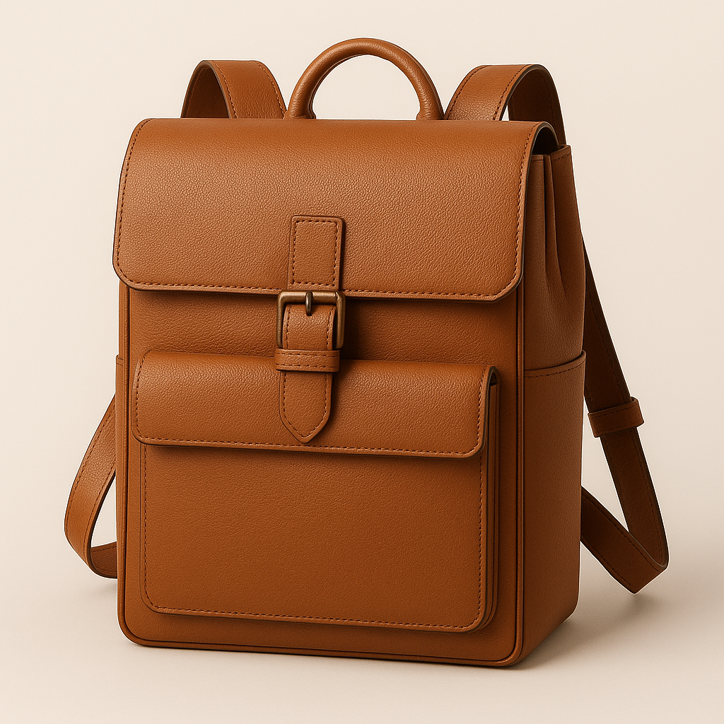 Atlas Structured Leather Backpack