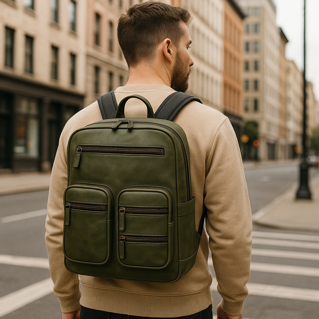 Kai Utility Leather Backpack